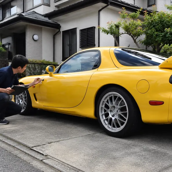 RX-7の査定風景
